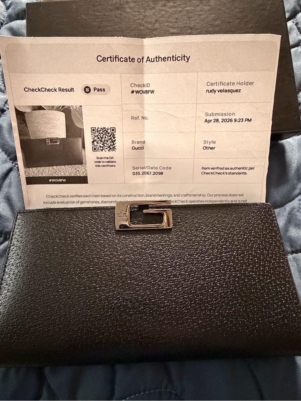Authentic Gucci Black Leather Wallet - Tom Ford Era - Picture 6 of 11